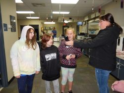 Harris's Students saying the Pledge