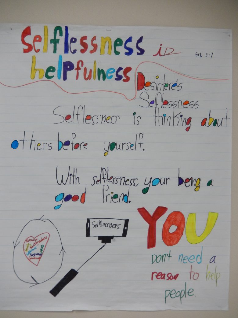 Selflessness is helpfulness sign