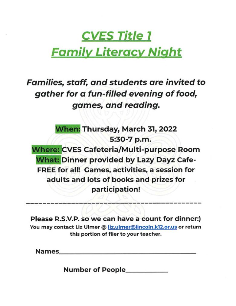 Family Literacy Night