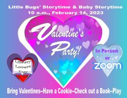 February 2023 little bugs and baby storytime valentine party jpg