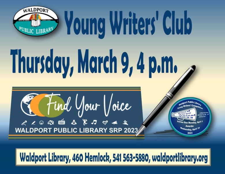 March 2023 Young Writers Club jpg