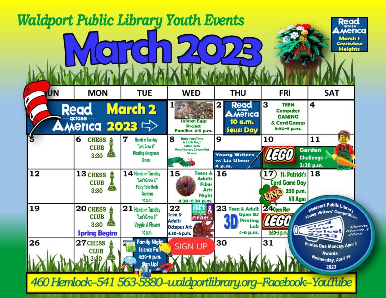 March 2023 Youth calendar jpg