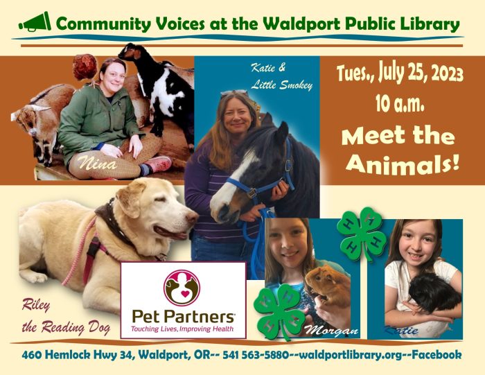 summer reading 2023 community voices Tuesdays meet the animals jpg
